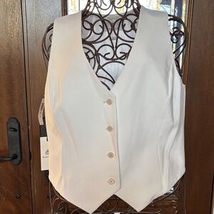 Babaton Cream Button-Front Vest